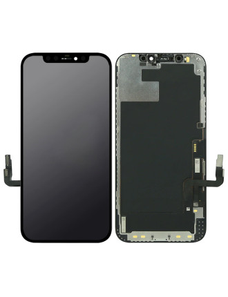 TW INCELL LCD για iPhone 12/12 Pro, camera-sensor ring, earmesh, μαύρη TW INCELL LCD για iPhone 12/12 Pro, camera-sensor ring, earmesh, μαύρη