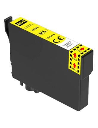 Συμβατό Inkjet για Epson, T604XL, 12ml, κίτρινο Συμβατό Inkjet για Epson, T604XL, 12ml, κίτρινο