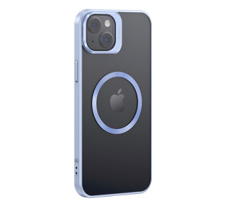 USAMS θήκη Geying US-BH856 για iPhone 15 Plus, διάφανη/μπλε