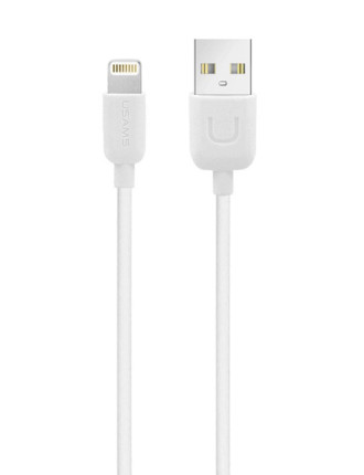 USAMS καλώδιο Lightning σε USB US-SJ097, 2.1A, 1m, λευκό