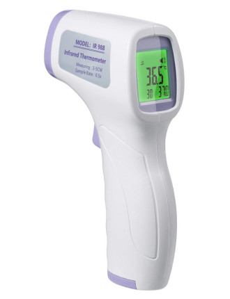 LYFTRACK Ηλεκτρονικό θερμόμετρο υπερύθρων με οθόνη IR988, λευκό LYFTRACK Ηλεκτρονικό θερμόμετρο υπερύθρων με οθόνη IR988, λευκό
