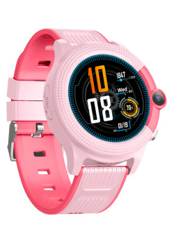 INTIME GPS smartwatch για παιδιά IT-053, 1.28", camera, 4G, IPX7, ροζ