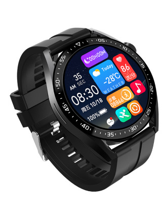 INTIME smartwatch 3 Pro, 1.28", IP67, heart rate, ηχείο & mic, μαύρο