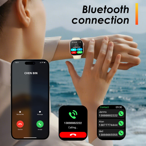 INTIME smartwatch A10 Pro με 2x λουράκια, heart rate, 2.04" AMOLED, IP65, μαύρο