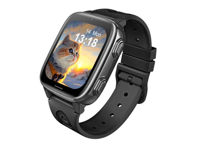 INTIME GPS smartwatch για παιδιά IT-074, 1.83", κάμερα, 4G, IPX5, μαύρο