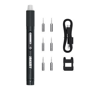 JAKEMY ηλεκτρικό κατσαβίδι JM-Y05 με LED φακό, 3 λειτουργίες, 6 μύτες