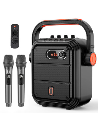 JYX φορητό ηχείο 65BT με 2x μικρόφωνα & ασύρματο χειριστήριο, 30W, 4400mah, μαύρο JYX φορητό ηχείο 65BT με 2x μικρόφωνα & ασύρματο χειριστήριο, 30W, 4400mah, μαύρο