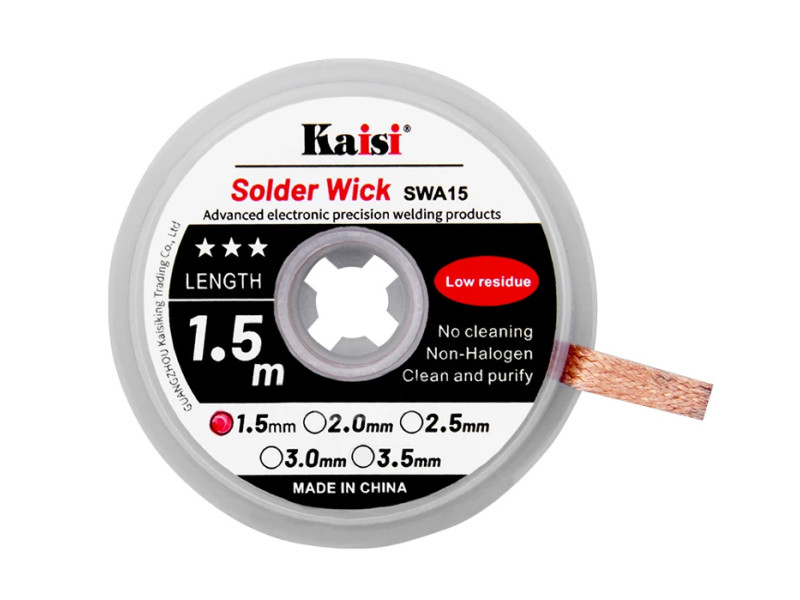 KAISI σύρμα αποκόλλησης KAI-1515, χαλκού, 1.5mm x 1.5m