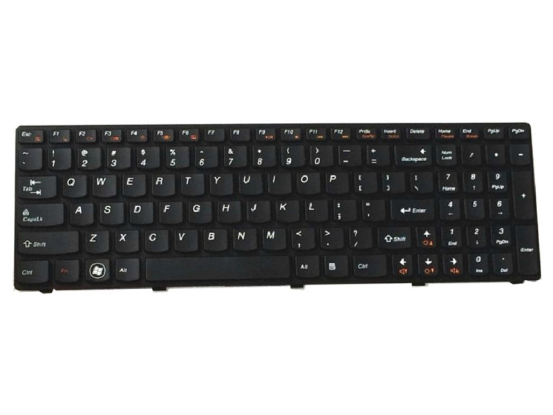 Πληκτρολόγιο για Lenovo G575/G570, US, μαύρο