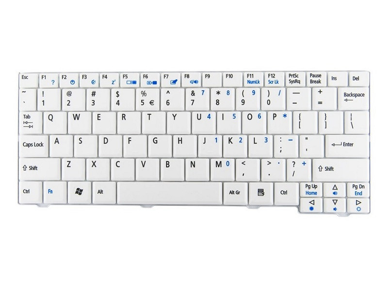 Πληκτρολόγιο για Acer A110/A150, λευκό