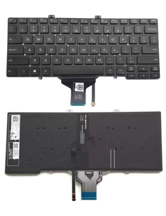 Πληκτρολόγιο για Dell Latitude 7400/5400 KEY-111 με backlight, μαύρο Πληκτρολόγιο για Dell Latitude 7400/5400 KEY-111 με backlight, μαύρο
