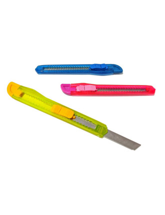 POWERTECH πλαστικό κοπίδι με ασφάλεια KNF-0004, 3 χρώματα, 12τμχ POWERTECH πλαστικό κοπίδι με ασφάλεια KNF-0004, 3 χρώματα, 12τμχ