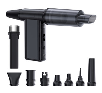 KINZIR 2 σε 1 σκουπάκι χειρός & air duster AD51, 180W, 4000mAh, μαύρο KINZIR 2 σε 1 σκουπάκι χειρός & air duster AD51, 180W, 4000mAh, μαύρο