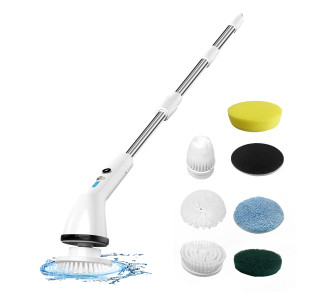 KINZIR επαναφορτιζόμενη βούρτσα καθαρισμού S1, 7 σε 1, 2500mAh, λευκή