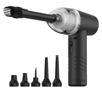 KINZIR 2 σε 1 σκουπάκι χειρός & air duster VC43, 70W, 6000mAh, μαύρο KINZIR 2 σε 1 σκουπάκι χειρός & air duster VC43, 70W, 6000mAh, μαύρο