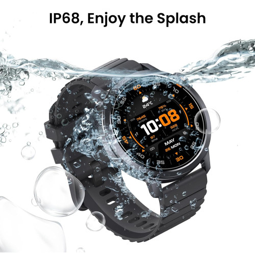 KOSPET smartwatch Orb, heart rate, 1.43" AMOLED, IP68, μαύρο