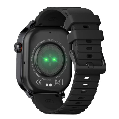 KOSPET smartwatch Pulse, heart rate, 1.96" AMOLED, IP68, μαύρο