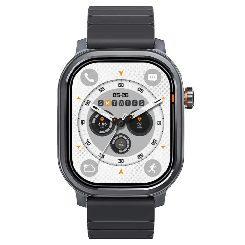 KOSPET smartwatch Pulse, heart rate, 1.96" AMOLED, IP68, μαύρο