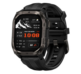 KOSPET smartwatch PULSE 2, heart rate, 1.96" AMOLED, GPS, 5 ATM & IP69, με φακό, μαύρο KOSPET smartwatch PULSE 2, heart rate, 1.96" AMOLED, GPS, 5 ATM & IP69, με φακό, μαύρο