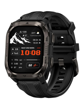 KOSPET smartwatch PULSE 2, heart rate, 1.96" AMOLED, GPS, 5 ATM & IP69, με φακό, μαύρο KOSPET smartwatch PULSE 2, heart rate, 1.96" AMOLED, GPS, 5 ATM & IP69, με φακό, μαύρο