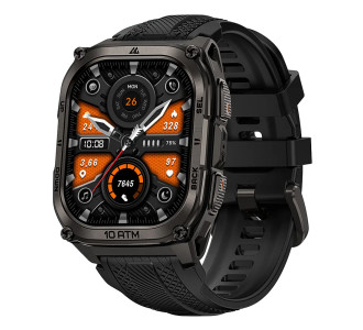 KOSPET smartwatch TANK M4, heart rate, 1.96" AMOLED, GPS, 10 ATM & IP69K, μαύρο KOSPET smartwatch TANK M4, heart rate, 1.96" AMOLED, GPS, 10 ATM & IP69K, μαύρο