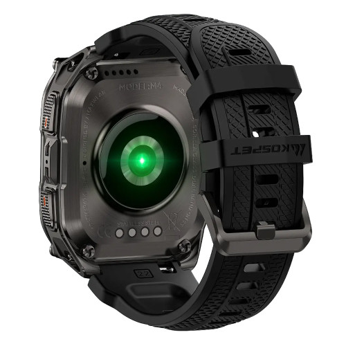 KOSPET smartwatch TANK M4, heart rate, 1.96" AMOLED, GPS, 10 ATM & IP69K, μαύρο