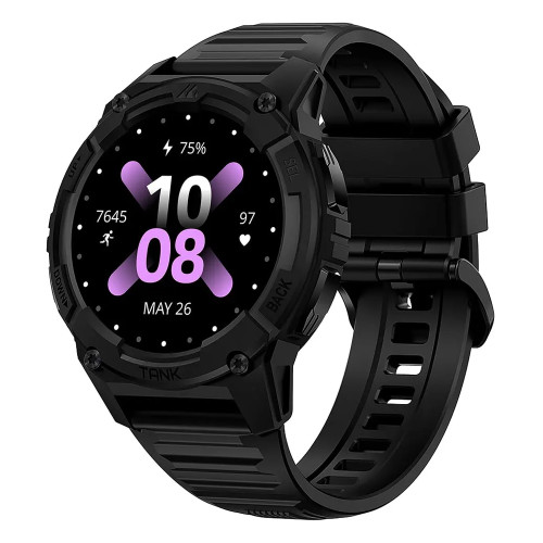 KOSPET smartwatch TANK S2, heart rate, 1.32" AMOLED, GPS, 5 ATM & IP69K, μαύρο