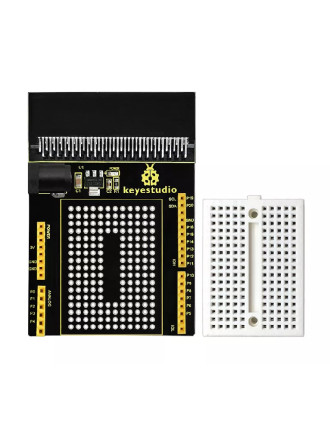 KEYESTUDIO Micro:bit prototyping shield V1 KS0292, με small breadboard KEYESTUDIO Micro:bit prototyping shield V1 KS0292, με small breadboard