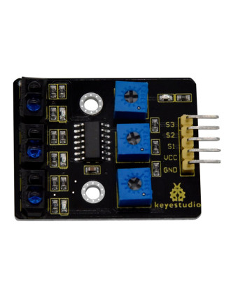 KEYESTUDIO 3-channel infrared line tracking sensor KS0453 KEYESTUDIO 3-channel infrared line tracking sensor KS0453