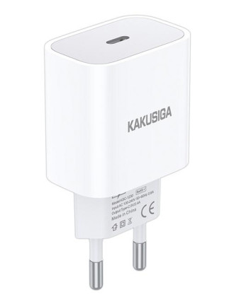 KAKUSIGA φορτιστής τοίχου KSC-1230, USB-C, 2.4A, λευκός KAKUSIGA φορτιστής τοίχου KSC-1230, USB-C, 2.4A, λευκός