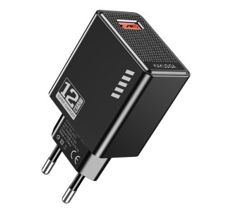 KAKUSIGA φορτιστής τοίχου KSC-1235, USB, 12W, μαύρος KAKUSIGA φορτιστής τοίχου KSC-1235, USB, 12W, μαύρος