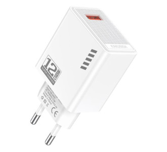 KAKUSIGA φορτιστής τοίχου KSC-1235, USB, 12W, λευκός KAKUSIGA φορτιστής τοίχου KSC-1235, USB, 12W, λευκός