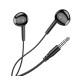 KAKUSIGA earphones με μικρόφωνο KSC-1301, 3.5mm σύνδεση, 14mm, 1.1m, μαύρα