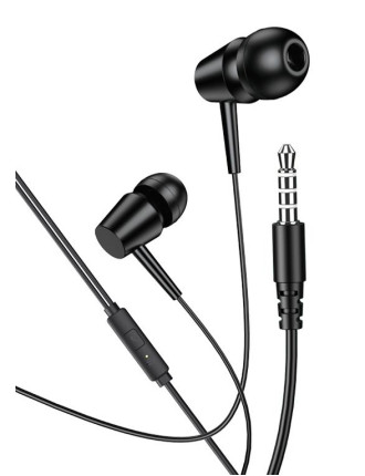 KAKUSIGA earphones με μικρόφωνο KSC-1303, 3.5mm σύνδεση, 10mm, 1.1m, μαύρα