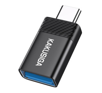 KAKUSIGA αντάπτορας USB-C σε USB KSC-1406, 5Gbps, 4A, μαύρος