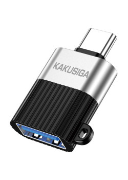 KAKUSIGA αντάπτορας USB-C σε USB KSC-1420, 5Gbps, 18W, γκρι