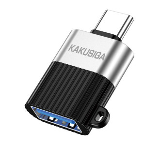 KAKUSIGA αντάπτορας USB-C σε USB KSC-1420, 5Gbps, 18W, γκρι