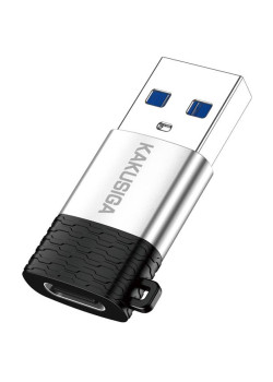 KAKUSIGA αντάπτορας USB-C σε USB KSC-1421, 5Gbps, 18W, γκρι