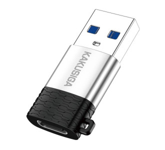KAKUSIGA αντάπτορας USB-C σε USB KSC-1421, 5Gbps, 18W, γκρι
