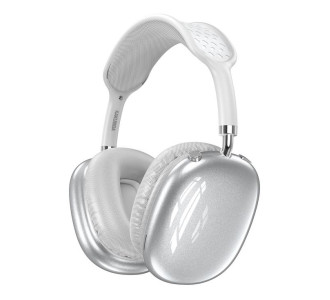 KAKUSIGA headphones KSC-1466, ασύρματα & ενσύρματα, micro SD, 40mm, 400mAh, ασημί