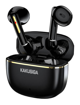 KAKUSIGA earphones με θήκη φόρτισης KSC-1482, True Wireless, 15mm, 35/300mAh, μαύρα