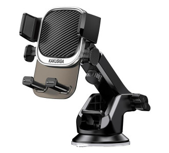 KAKUSIGA βάση smartphone αυτοκινήτου KSC-1566 για ταμπλό/παρμπρίζ, μαύρη