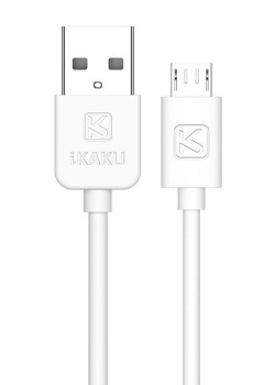 KAKUSIGA καλώδιο micro USB σε USB KSC-332, 2.4A, 480Mbps, 2m, λευκό