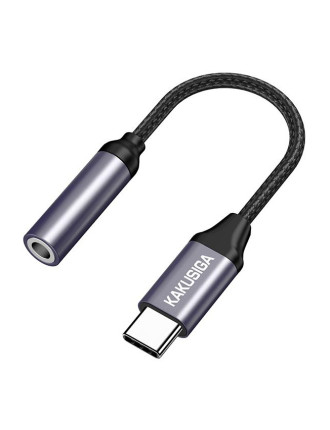 KAKUSIGA αντάπτορας USB-C σε 3.5mm KSC-428, γκρι