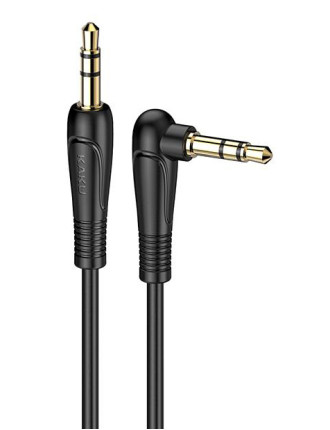 KAKUSIGA καλώδιο ήχου 3.5mm KSC-521, AUX, 90°, HiFi 1m, μαύρο
