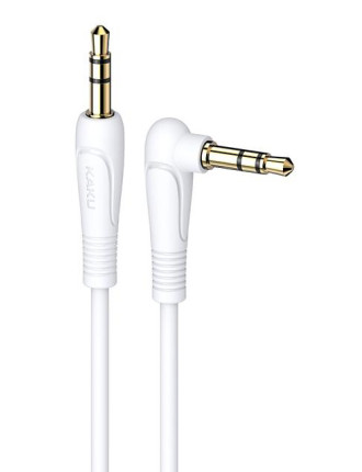KAKUSIGA καλώδιο ήχου 3.5mm KSC-521, AUX, 90°, HiFi 1m, λευκό