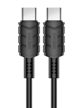 KAKUSIGA καλώδιο USB-C σε USB-C KSC-710, 60W, 480Mbps, 1.2m, μαύρο