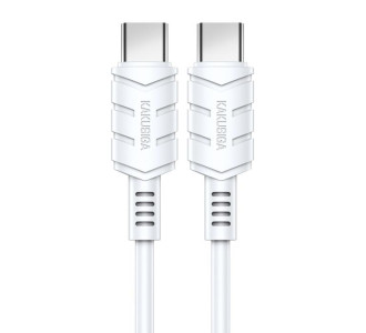 KAKUSIGA καλώδιο USB-C σε USB-C KSC-710, 60W, 480Mbps, 1.2m, λευκό