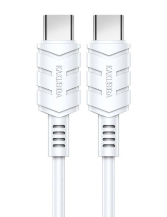 KAKUSIGA καλώδιο USB-C σε USB-C KSC-710, 60W, 480Mbps, 1.2m, λευκό KAKUSIGA καλώδιο USB-C σε USB-C KSC-710, 60W, 480Mbps, 1.2m, λευκό