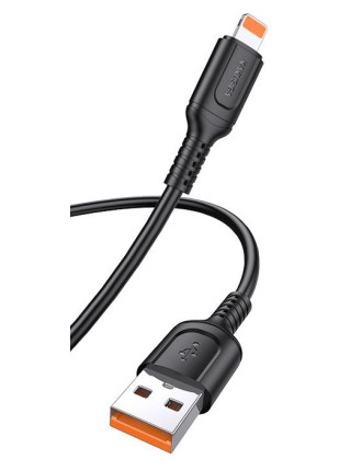 KAKUSIGA καλώδιο Lightning σε USB KSC-805, 2.4A, 480Mbps, 1m, μαύρο